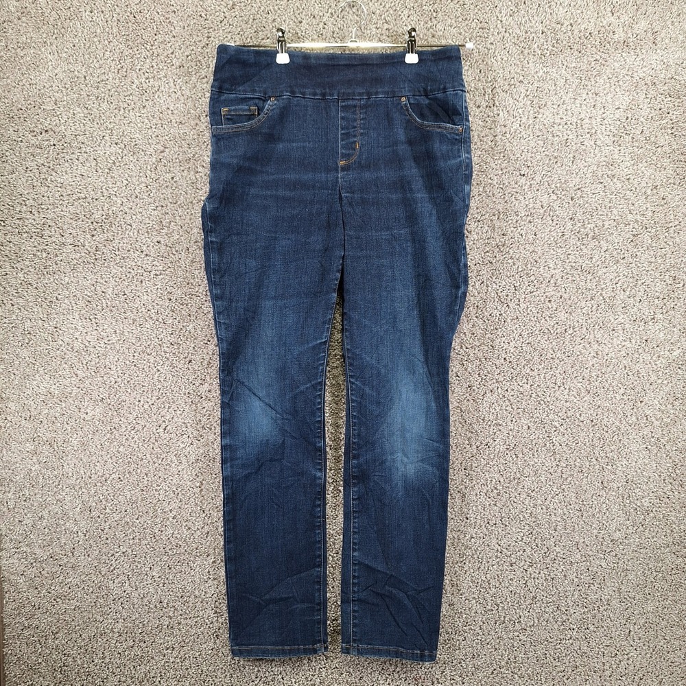 Lee Jeans Womens 12 Medium (Fits 32x29) Dark Wash Sculpting Slim Fit Slim Leg